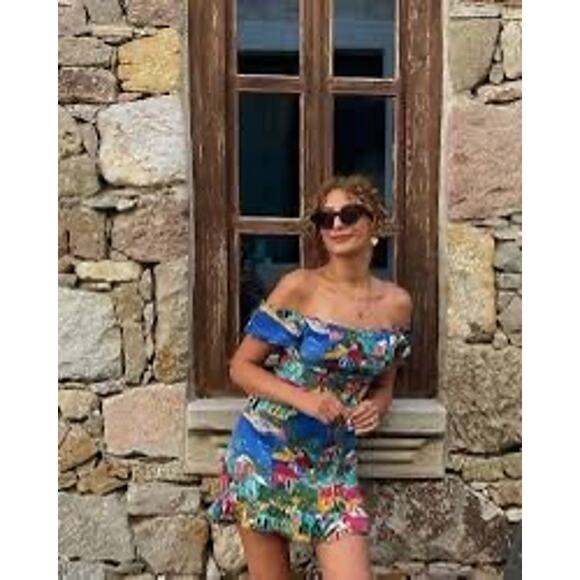 Zara Multi Color Mini‎ Dress - Picture 2 of 10